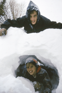 Ben & Tim in the snow